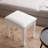 Vanity Stool Padded Makeup Chair Bench with Solid Wood Legs