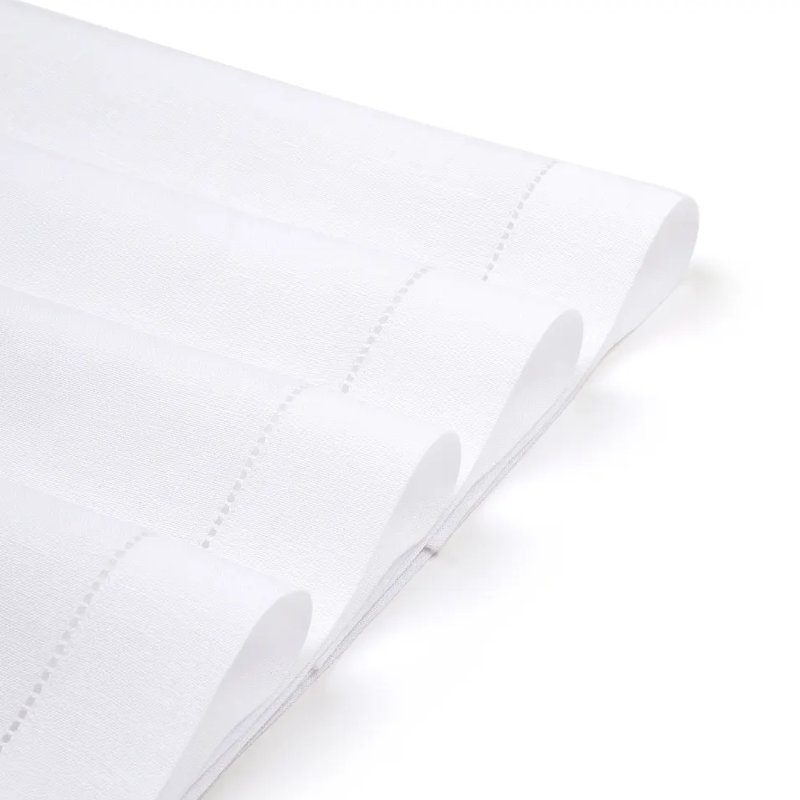 Ensemble de 4 napperons Signature en lin 100% lin pur Signature, Blanc