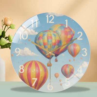 Horloge murale en verre 12 po