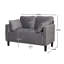 Causeuse moderne en velours côtelé 48 "-1227985027