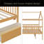 Lit en bois avec tiroirs-313702069