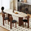 Ensemble de table à manger et de chaises de style rétro français