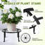 Paquet de 10 supports à plantes, supports à plantes en métal pour plantes d'intérieur et d'extérieur