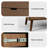 47.2'' Modern 6-Drawer Dresser, Wood Veneer Finish with Soft-Close Drawers, Solid Wood Legs, Handle-Free Design, Brown