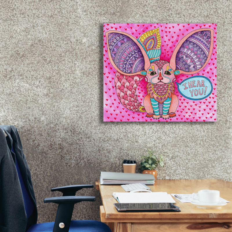 «Irresistible Animals 16» par Hello Angel, art mural sur toile, H 26 po x l 30 po x P 1,5 po