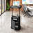 Techni Mobili Sit-To-Stand Rolling Adjustable Laptop Cart With Storage, Black-1582513041