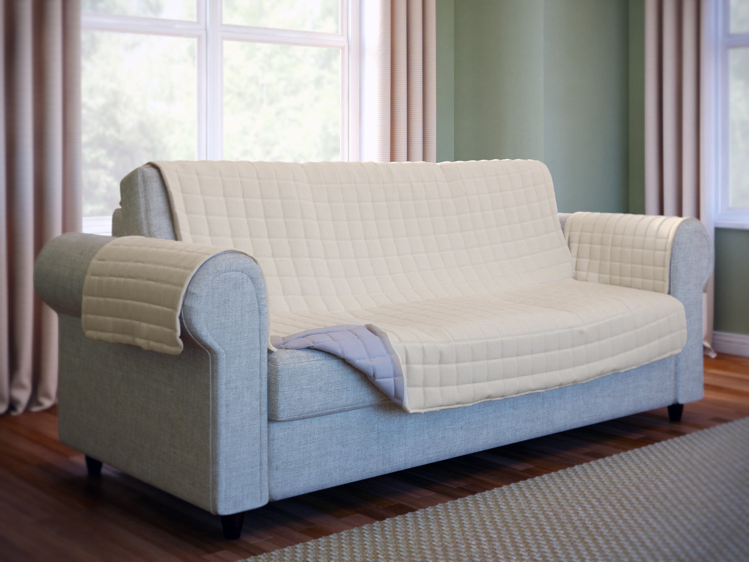 Wayfair Basics® Box Cushion Sofa Slipcover & Reviews Wayfair