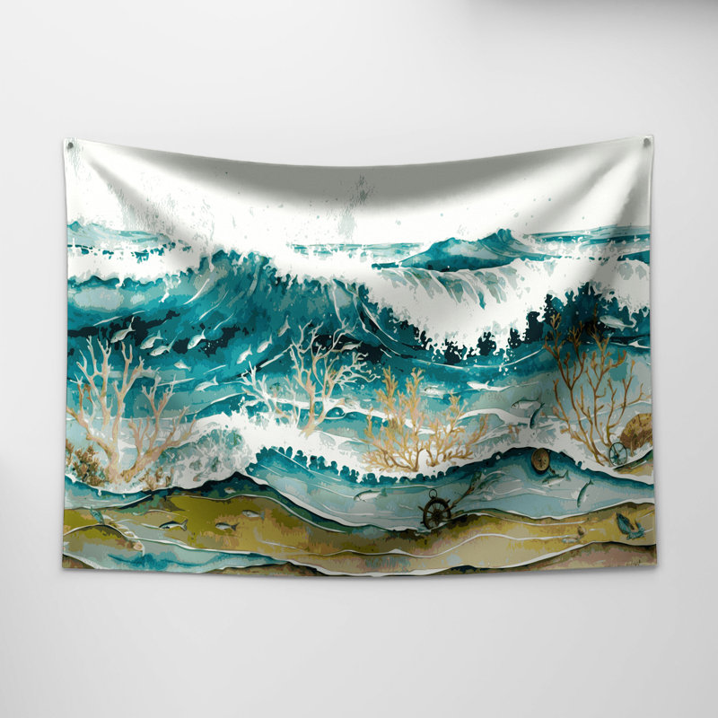 Tapisserie murale Nautical Beach, 26" x 36"