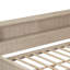 Lit de jour avec tablettes de rangement et 3 tiroirs, lit plateforme, cadre de lit-107123788