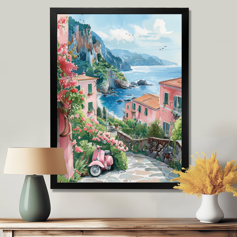 Savoie - Italie, décoration murale, H 34 po x l 44 po, Cadre simple noir