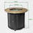 30Inch Steel Fire Table With Propane Burner, Surface, Screens, 40000Btu Heat, Includes Rain Cover & Lava Rocks Pit Propane, Tabletop, Automatic Shut-Off Valve,
