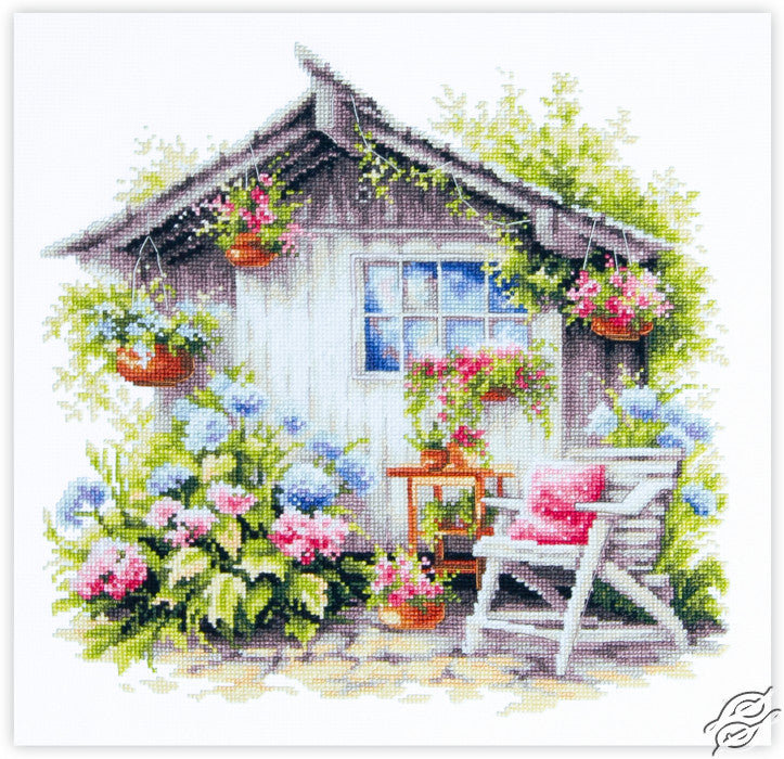 Kit de broderie au point de croix compté « Bonheur tranquille » de Magic Needle 70-47