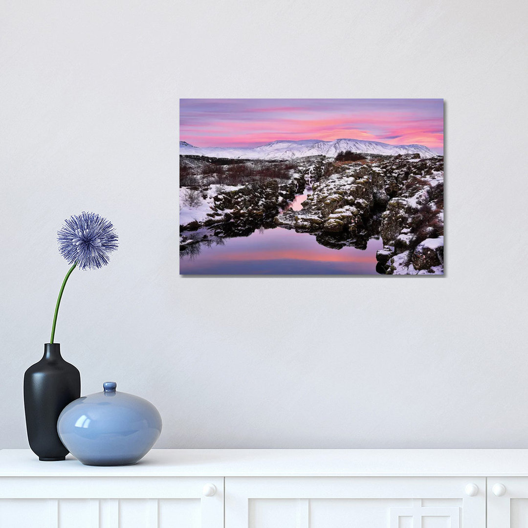 Flosagja Fissure, Thingvellir National Park, Iceland by Panoramic Images - Wrapped Canvas Gallery-Wrapped Canvas Giclée