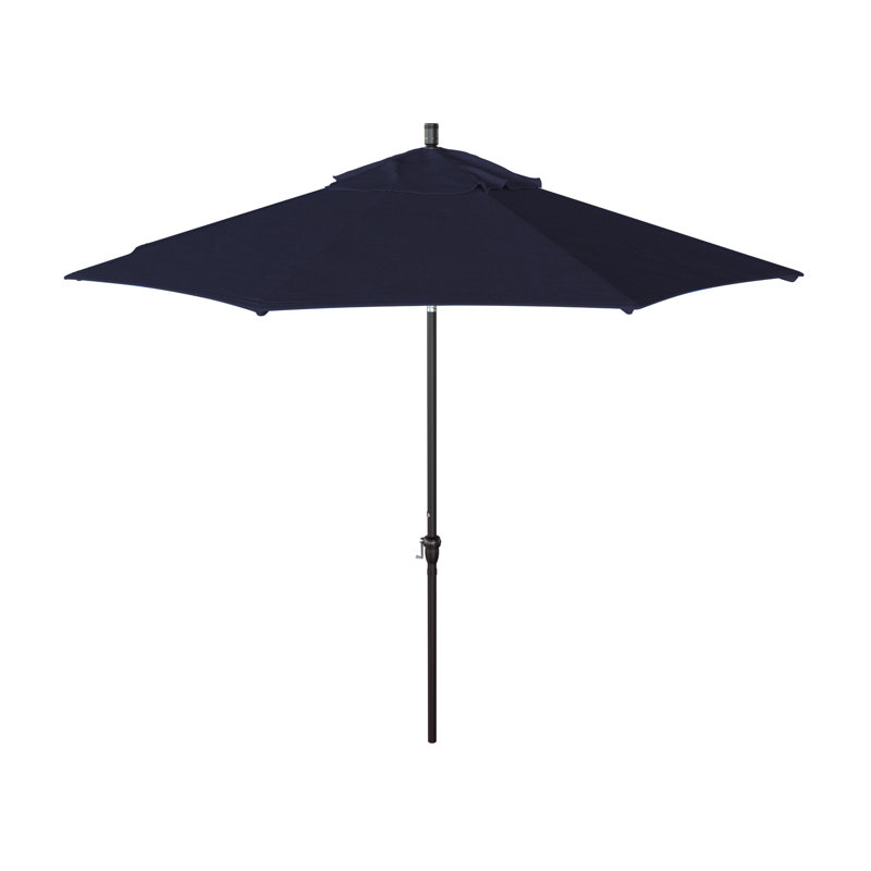 Parasol de marché en aluminium de 9 pieds Camry, Toile bleu marine Sunbrella®