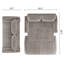 Canapé-lit escamotable de 73,2 po pour grand lit, causeuse convertible 3-en-1 en velours, canapé multifonctionnel pour les petits espaces et la chambre d'amis-624533757
