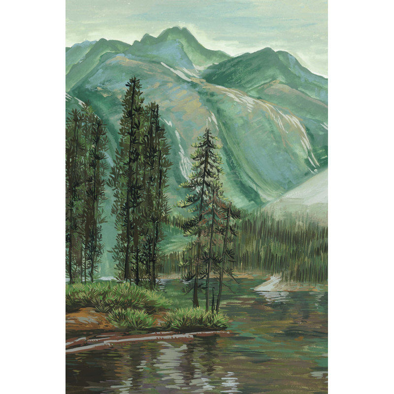 " Mountainscape IV " by Melissa Wang, 18" H x 12" W  