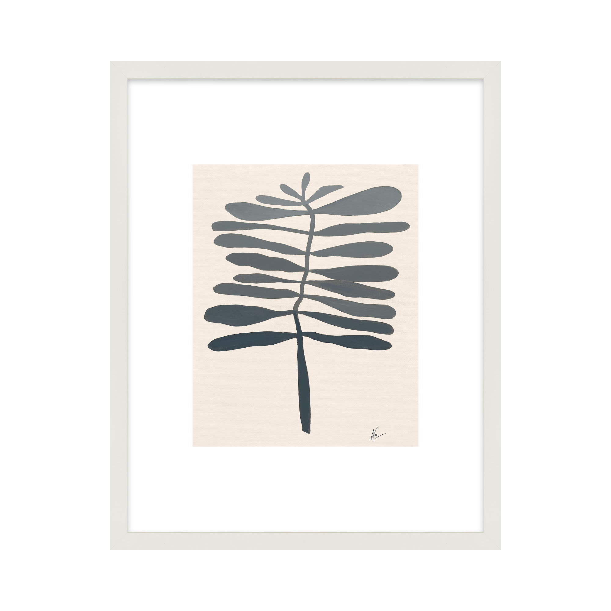 Flora 2 by Lee Lessem, White, 20" H x 16" W x 1.25" D
