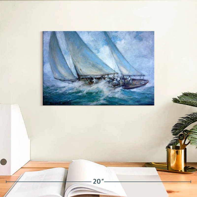 Mehar Classic Yacht - Le vent et l'eau Twixt, H 8 po x l 12 po