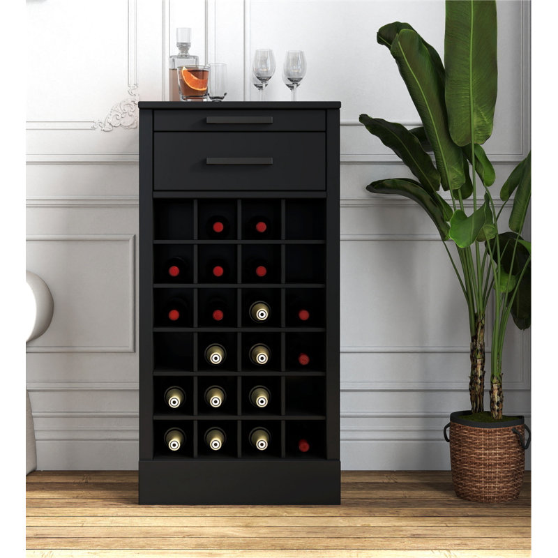 Armoire de bar à vin 24 pièces Black