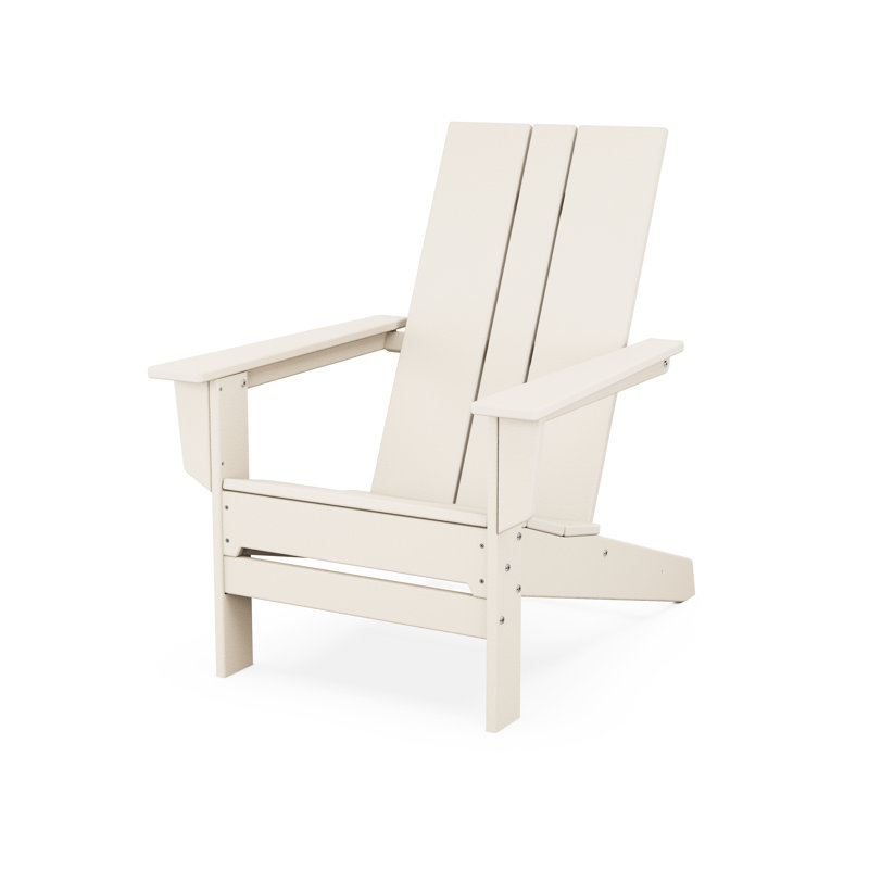 28.7" W High-Density Polyethylene Adirondack Chair, Sand