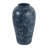 Textured Terracotta Vase With Distressed Finish For Home Decor - Tall Flower Vase For Entryway Table, Shelf Decor, Or Floor Accent - Blue-1446996281