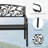Outsunny 50" Outdoor Bench, Metal Garden Bench With Floral Pattern Backrest, Porch Bench With Slatted Seat For Park, Yard, Lawn, Black