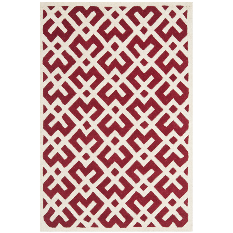 Teresita Hand Tufted Wool Geometric Rug, Rectangle 8' x 10'