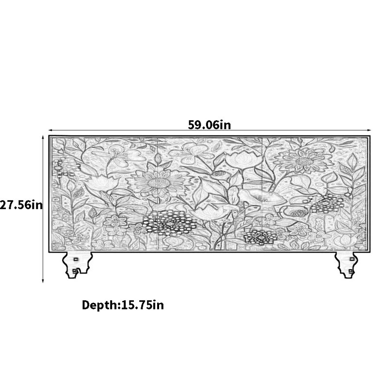 High-End Artistic Sideboard