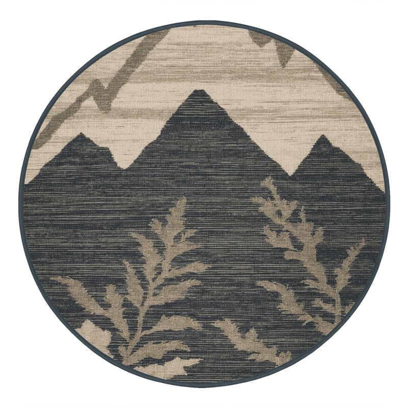 Machine Washable Nature Gray Area Rug, Rectangle 2' x 3'