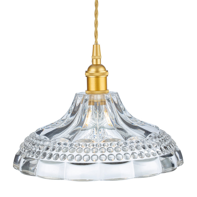 1 - Light Gold Dome Pendant