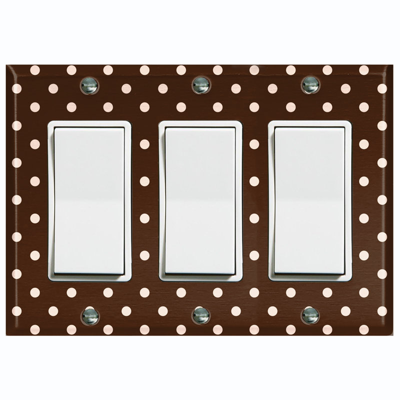 Patterned 3 - Gang Rocker Standard Wall Plate