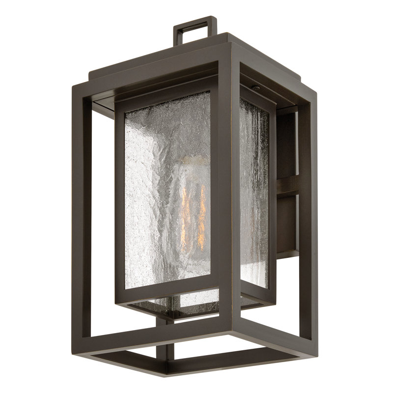 Medium Wall Mount Lantern, Oil Rubbed Bronze, 12" H x 7" W x 6.75" D