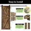 Porte en bois de pin massif non assemblé Arrow Design-132224628-132224636