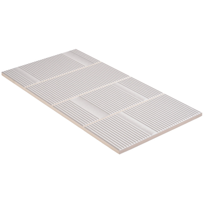Flyer 8'' x 16'' Matte Ceramic Wall Tile (10.32 Sq. Ft. / Case), Silver