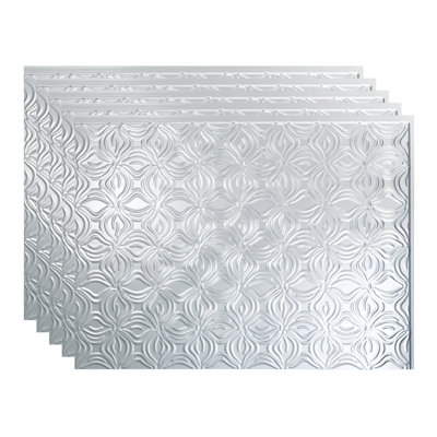 FASÄDE Lotus Decorative Vinyl Backsplash 15 sq ft Kit