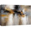 "Abstract", art de composition horizontale brun doré, images de salon contemporain, impression sur toile giclée sur toile encadrée-126097003-126097008