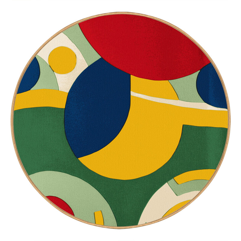 Snappy Strut Rug, Round 3'