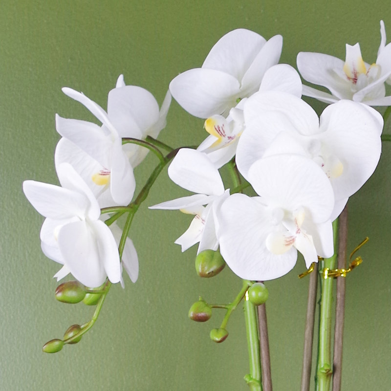 Plastic, Silk Artificial Arrangement in Pot