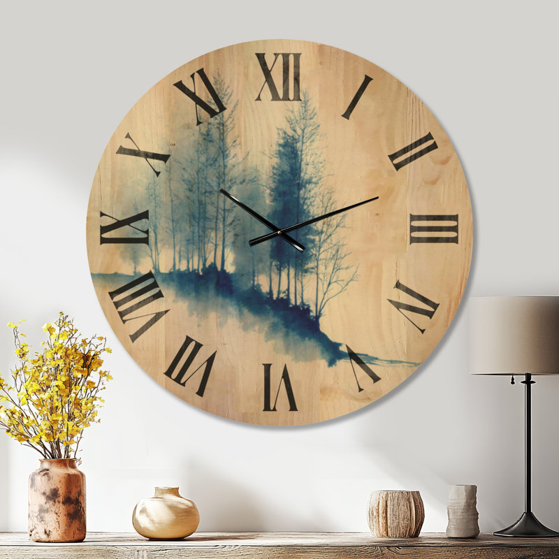 Grande horloge murale en bois Wilderness, Surdimensionné