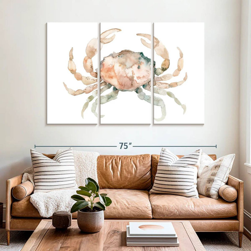 Brampt White Crab, 28" H x 45" W