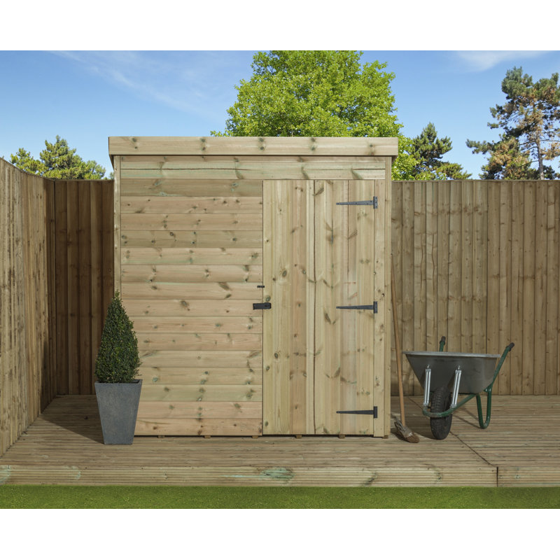 6 Ft. W x 6 Ft. D Shiplap Pent Wooden Shed