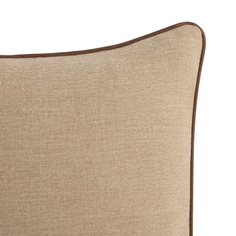 Vienna Lumbar Throw Pillow, Laughlin Natural, Square 22"
