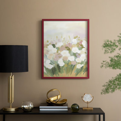 Impression florale encadrée XXXIV - prête à être suspendue - fabriquée aux États-Unis