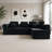 L shape Modular Sectional Sofa-2047578589