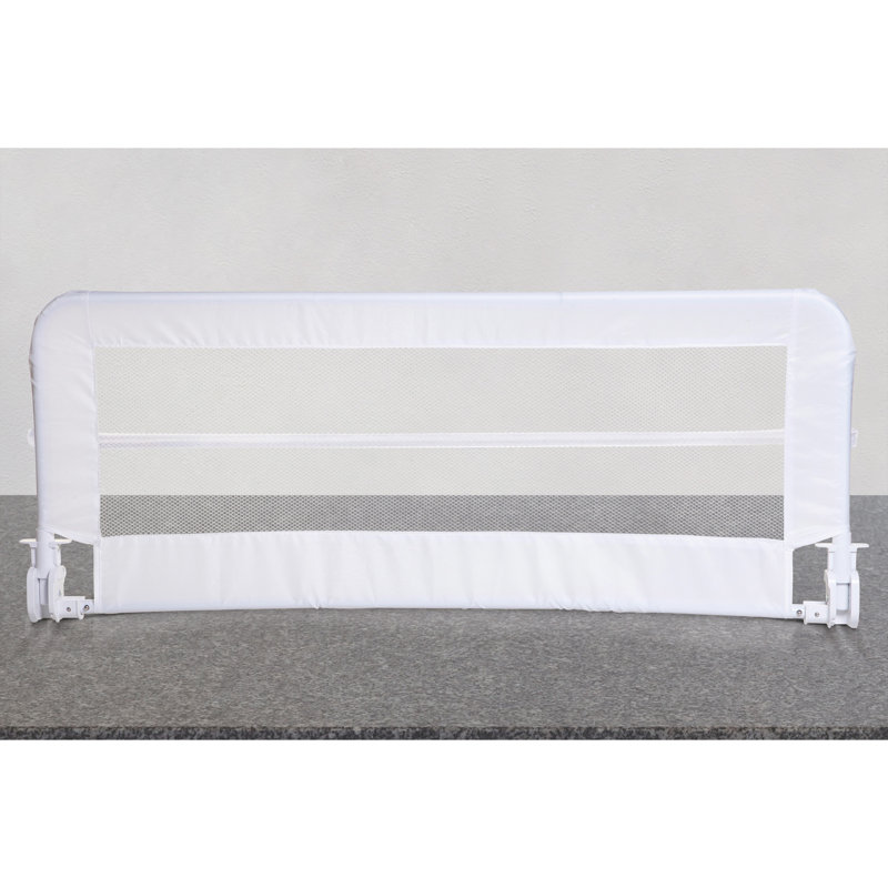 White Foldable Safety Bed Rail Guard for Toddlers