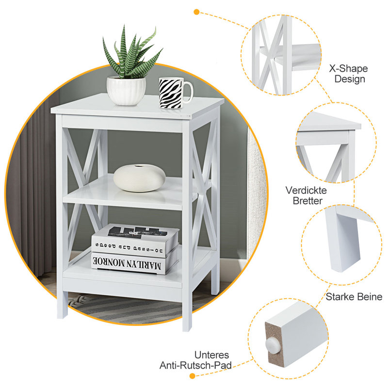 Pulaski Side Table Set, White