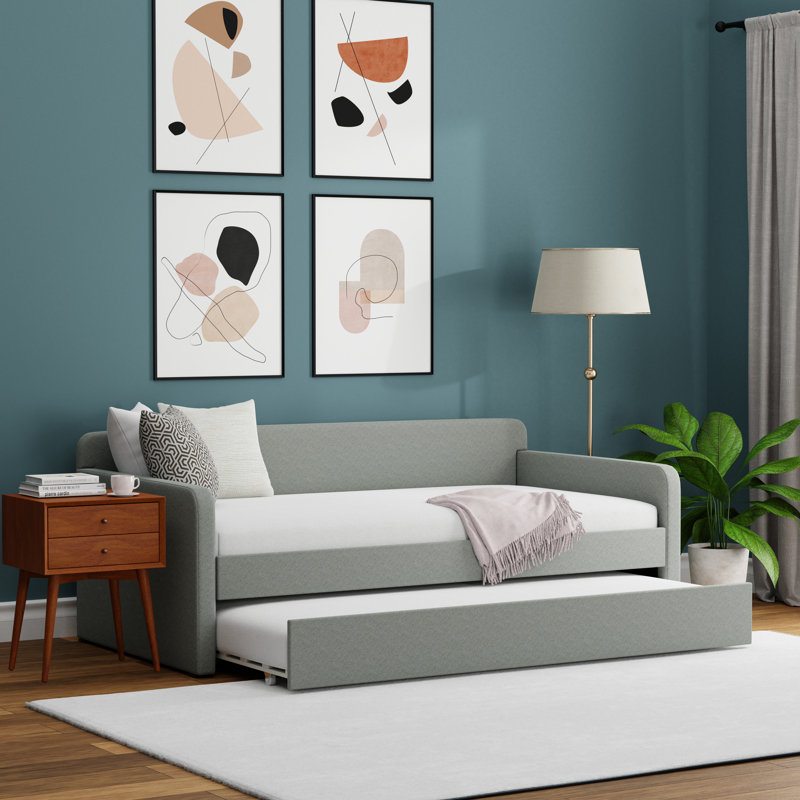 Chandita Upholstered Daybed, Stone