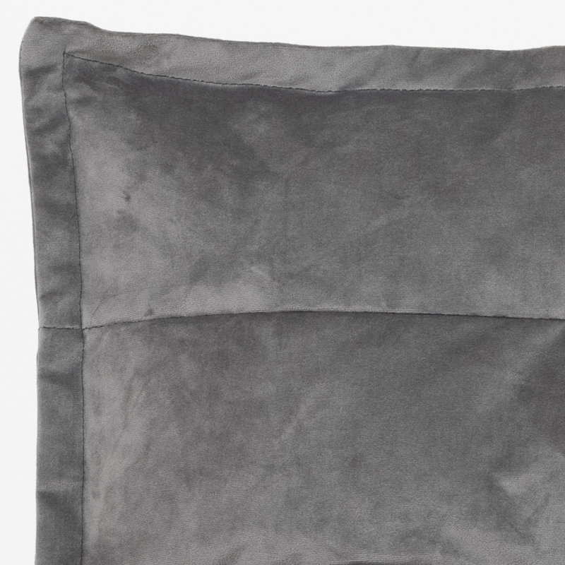 icon Dolce Lounger Bean Bag Ochre Yellow Velvet Bean Bag Chair, Charcoal Grey