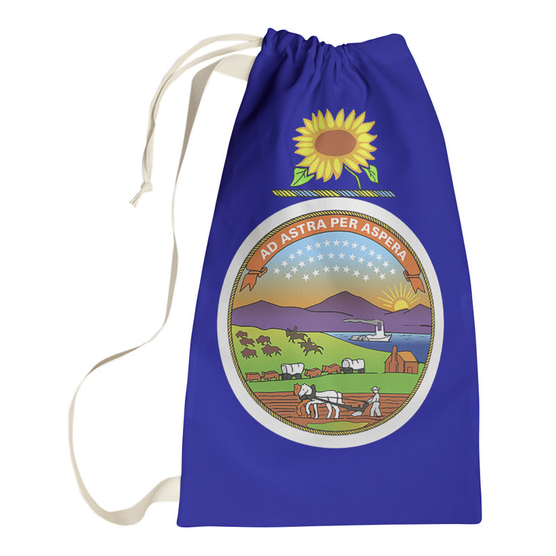 Sac à lessive US State flag, Petit (H 64 po x l 20 po x 1,5 po), Kansas