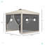 Tente pop-up avec auvent et moustiquaire